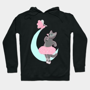 Ballerina cat and moth Hoodie